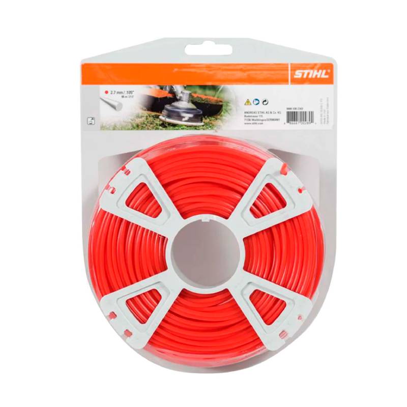 Tanza 2.7Mm Bobina X 65M Rojo