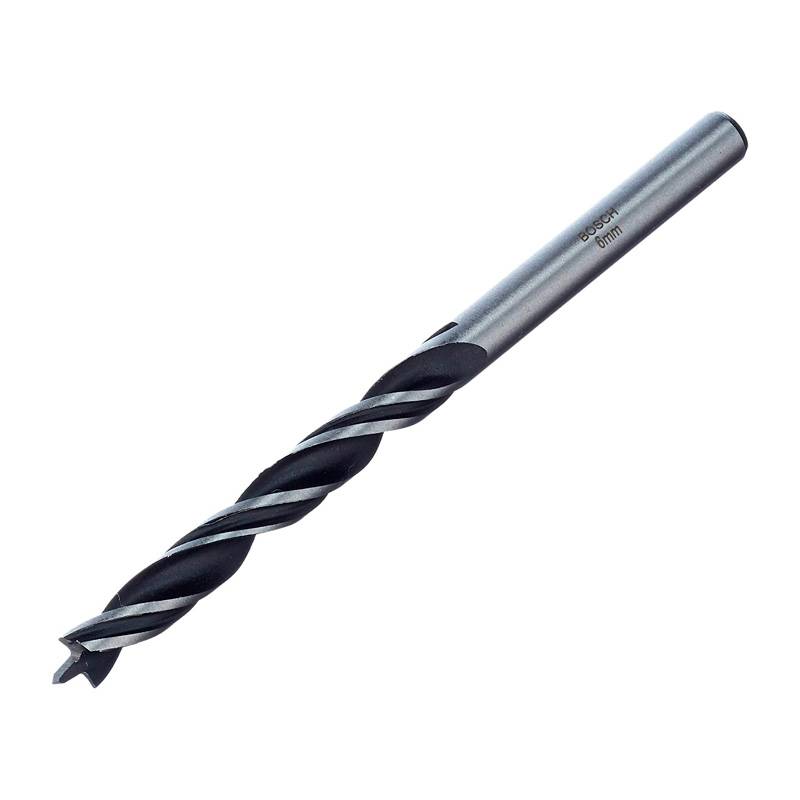 Broca En Espiral P/Madera  6Mm