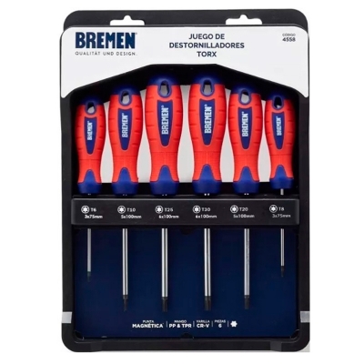 Set Destornillador 6 Pza Torx
