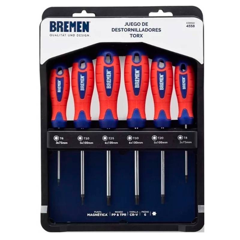 Set Destornillador 6 Pza Torx